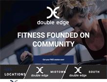 Tablet Screenshot of doubleedgefitness.com